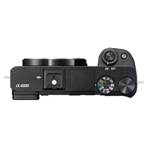 Sony Alpha ILCE 6000L 24.3 MP Mirrorless Digital SLR Camera with 16-50 mm (APS-C Sensor, Fast Auto Focus, Eye AF, Light Weight) – Black