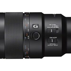 Sony SEL90M28G FE 90mm f/2.8-22 Macro G OSS Standard-Prime Lens for Mirrorless Cameras,Black