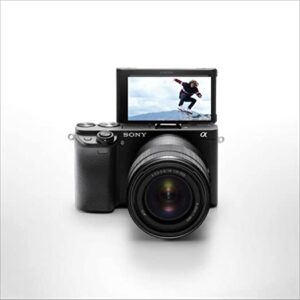 Sony Alpha ILCE-6400M 24.2MP Mirrorless Digital SLR Camera (Black) with 18-135mm Power Zoom Lens (APS-C Sensor, Real-Time Eye Auto Focus, 4K Vlogging Camera, Tiltable LCD) – Black