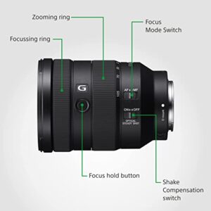 Sony SEL24105G FE 24-105 mm F4 G OSS E-Mount Lens (Black)