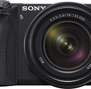 Sony Alpha ILCE 6600M 24.2 MP Mirrorless Digital SLR Camera with 18-135 mm Zoom Lens (APS-C Sensor, Fastest Auto Focus, Real-time Eye AF, Real-time Tracking, 4K Vlogging Camera, Tiltable LCD) Black