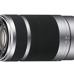 Sony E 55-210mm F4.5-6.3 OSS Lens for Sony E-Mount Cameras (Silver)